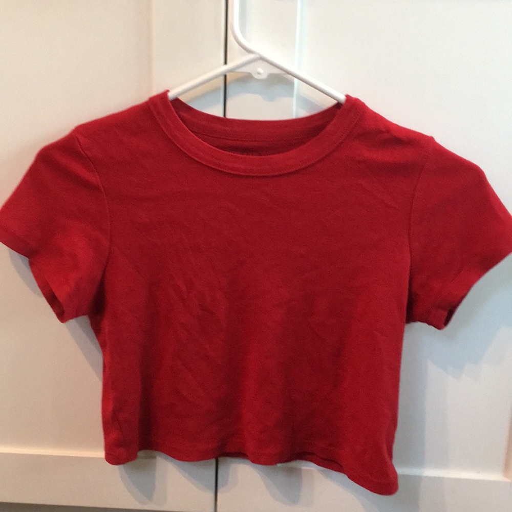 Red Ashlyn Crop Top